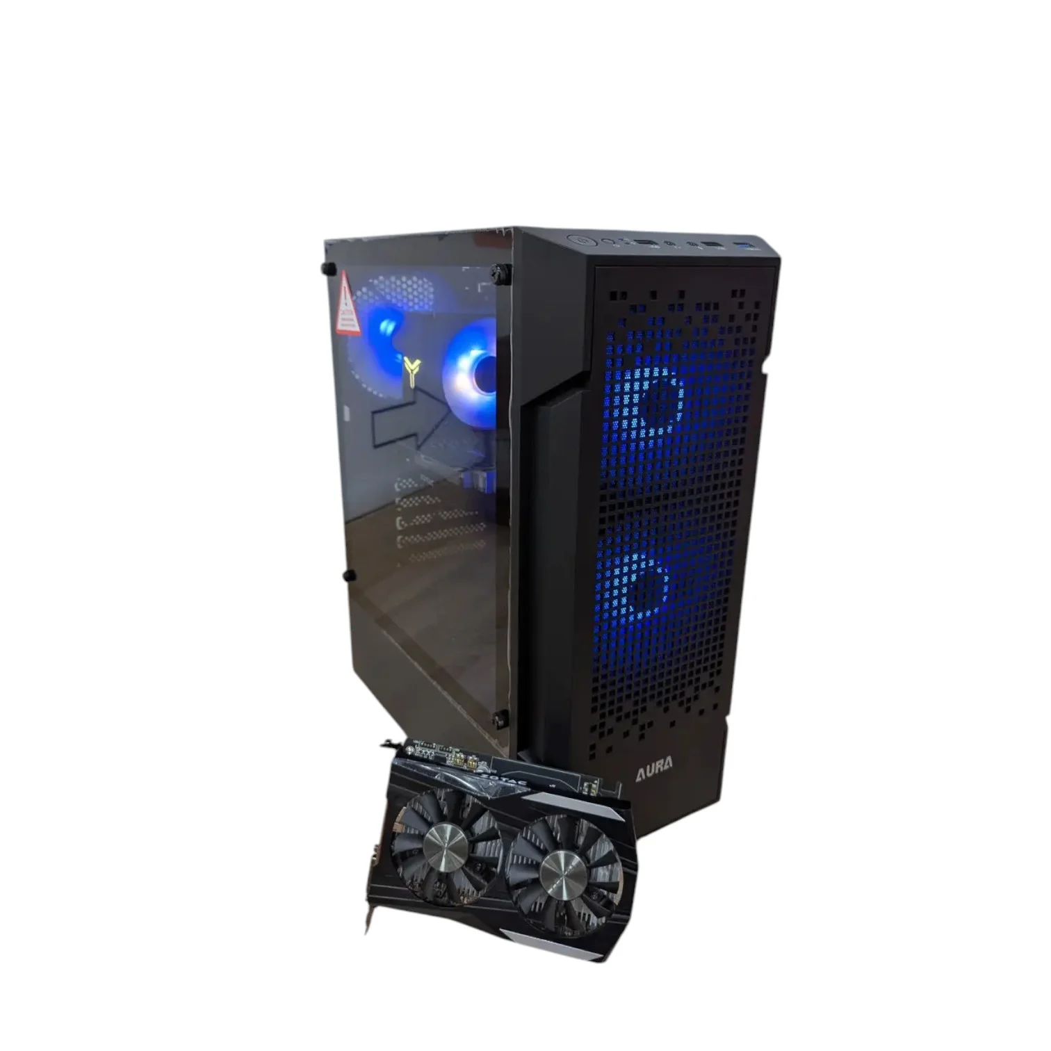 Комп'ютер GAMDIAS AURA GC7 Black Color Miditower NEW i5-7Gen, s1151 GA-Q170M-D3H   кулер 2 тепл. трубки 120GB SSD   500Gb HDD, БЖ400W, GTX 1050Ti 4Gb 00-00018170