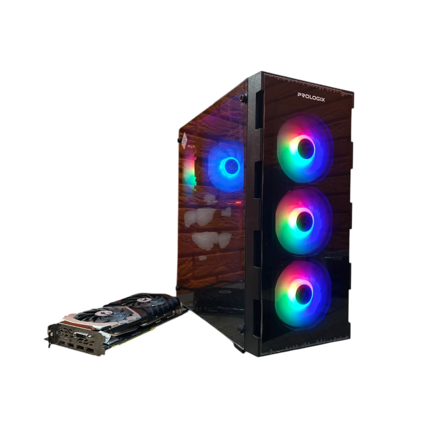 Комп'ютер Prologix E114 Black Color Tower NEW i7-6Gen, s1151 GA-Q170M-D3H   кулер 2 тепл. трубки 480GB SSD, БЖ600W, GTX 1070 8Gb 00-00018200